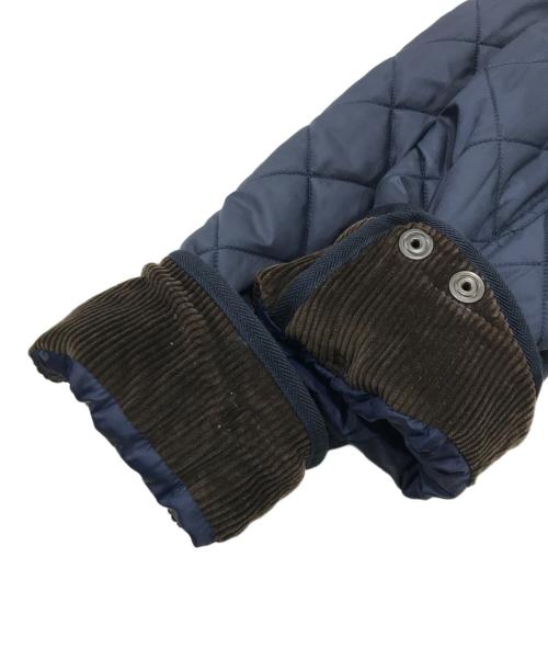 POLO RALPH LAUREN（ポロ・ラルフローレン）POLO RALPH LAUREN (ポロ・ラルフローレン) 襟コーデュロイ キルティングジャケット ネイビー サイズ:Lの古着・服飾アイテム