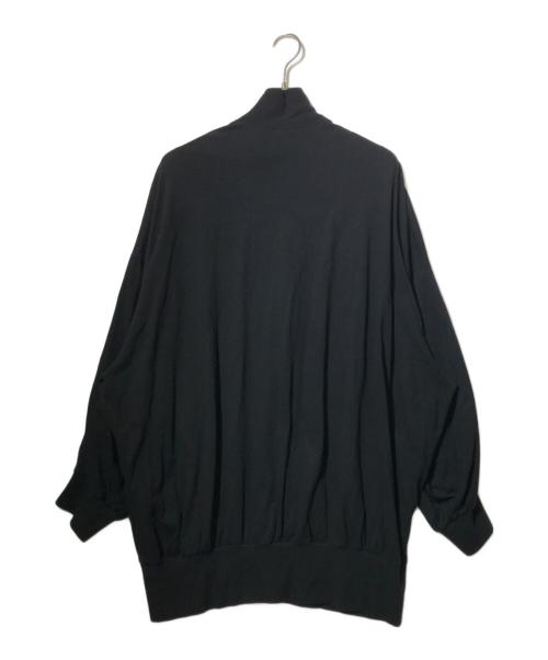 GROUND Y（グラウンドワイ）GROUND Y (グラウンドワイ) 30-cotton jersey Zipper stand collar cut sew/カットソー ブラック サイズ:3の古着・服飾アイテム