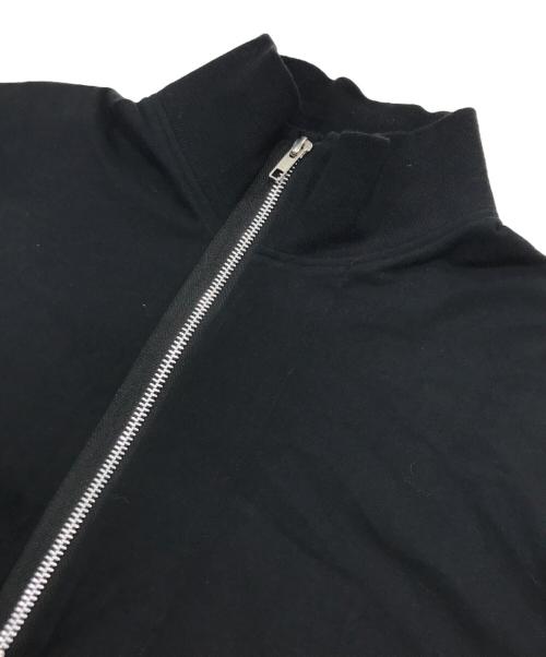 GROUND Y（グラウンドワイ）GROUND Y (グラウンドワイ) 30-cotton jersey Zipper stand collar cut sew/カットソー ブラック サイズ:3の古着・服飾アイテム