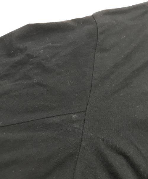 GROUND Y（グラウンドワイ）GROUND Y (グラウンドワイ) 30-cotton jersey Zipper stand collar cut sew/カットソー ブラック サイズ:3の古着・服飾アイテム