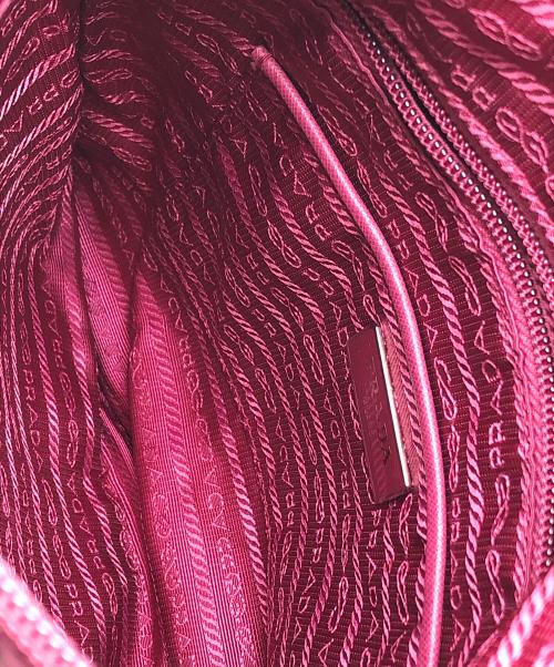 PRADA（プラダ）PRADA (プラダ) ナイロンショルダーバッグ ピンクの古着・服飾アイテム