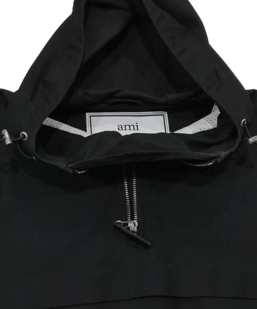 AMI Alexandre Mattiussi（アミアレクサンドルマテュッシ）AMI Alexandre Mattiussi (アミアレクサンドルマテュッシ) アノラックパーカー ブラック サイズ:Mの古着・服飾アイテム