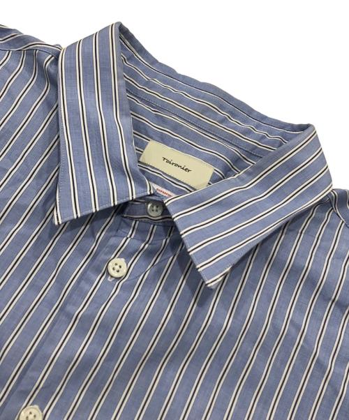 Toironier（トワロニエ）Toironier (トワロニエ) THOMAS MASON (トーマスメイソン) ストライプルーズシャツ ブルー サイズ:Fの古着・服飾アイテム