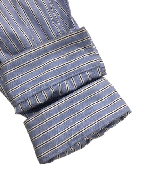 Toironier（トワロニエ）Toironier (トワロニエ) THOMAS MASON (トーマスメイソン) ストライプルーズシャツ ブルー サイズ:Fの古着・服飾アイテム