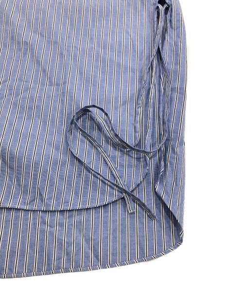 Toironier（トワロニエ）Toironier (トワロニエ) THOMAS MASON (トーマスメイソン) ストライプルーズシャツ ブルー サイズ:Fの古着・服飾アイテム