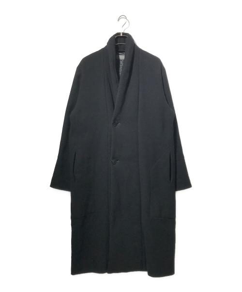 CHRISTOPHE LEMAIRE（クリストフ ルメール）CHRISTOPHE LEMAIRE (クリストフ ルメール) ショルーカラーウールコート ブラック サイズ:46の古着・服飾アイテム