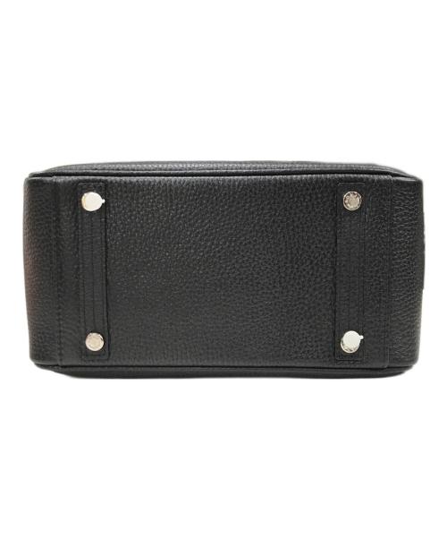 A.D.M.J.（エーディーエムジェイ）A.D.M.J. (エーディーエムジェイ) レザー アールデコモチーフ ハンドバッグ ブラックの古着・服飾アイテム