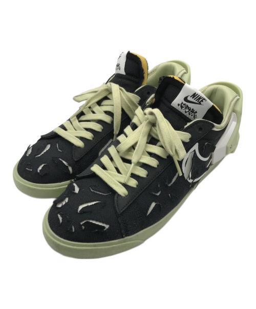 NIKE（ナイキ）NIKE (ナイキ) ACRONYM (アクロニウム) BLAZER LOW スニーカー グリーン×ブラック サイズ:25.5の古着・服飾アイテム