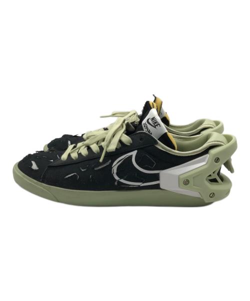 NIKE（ナイキ）NIKE (ナイキ) ACRONYM (アクロニウム) BLAZER LOW スニーカー グリーン×ブラック サイズ:25.5の古着・服飾アイテム