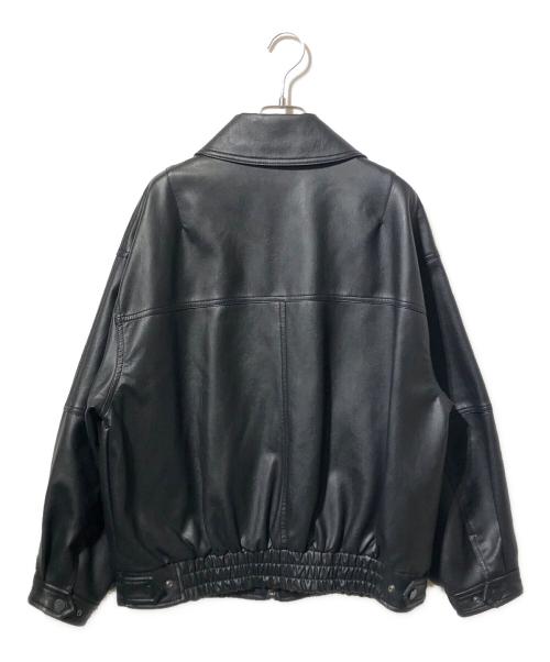 SLY（スライ）SLY (スライ) FAUX LEATHER ZIP UP ブルゾン ブラック サイズ:FREEの古着・服飾アイテム