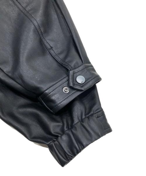 SLY（スライ）SLY (スライ) FAUX LEATHER ZIP UP ブルゾン ブラック サイズ:FREEの古着・服飾アイテム