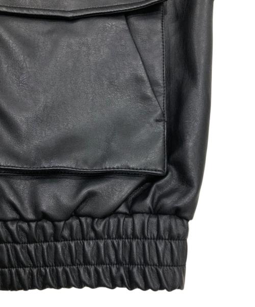 SLY（スライ）SLY (スライ) FAUX LEATHER ZIP UP ブルゾン ブラック サイズ:FREEの古着・服飾アイテム