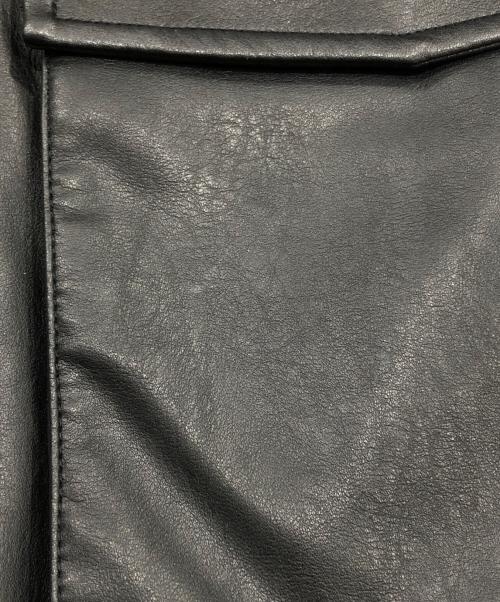 SLY（スライ）SLY (スライ) FAUX LEATHER ZIP UP ブルゾン ブラック サイズ:FREEの古着・服飾アイテム