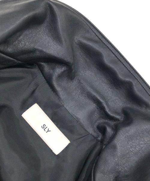 SLY（スライ）SLY (スライ) FAUX LEATHER ZIP UP ブルゾン ブラック サイズ:FREEの古着・服飾アイテム