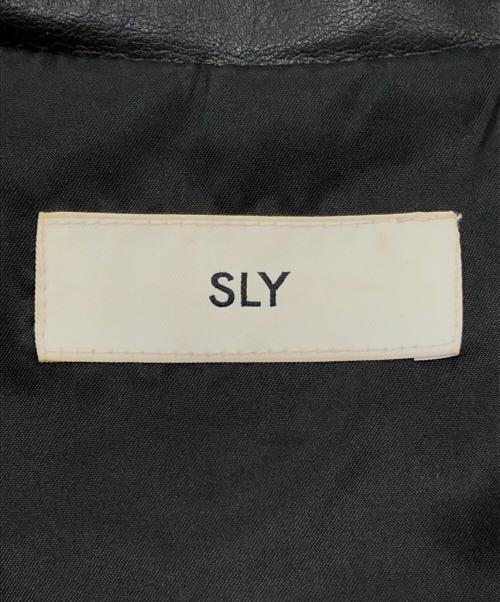 SLY（スライ）SLY (スライ) FAUX LEATHER ZIP UP ブルゾン ブラック サイズ:FREEの古着・服飾アイテム