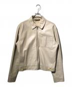 HELMUT LANGヘルムートラング）の古着「レザージャケット」｜ベージュ