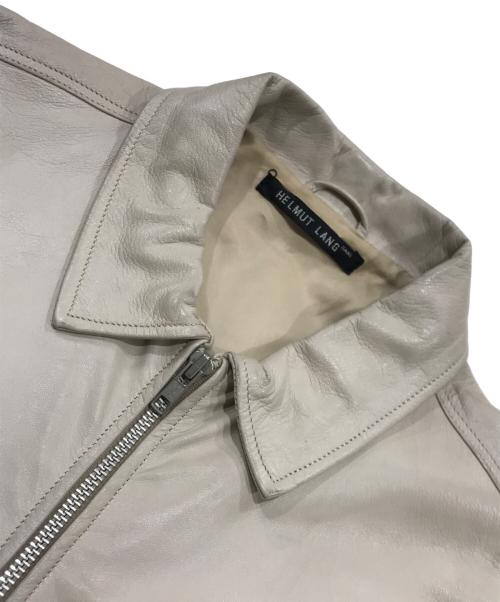 HELMUT LANG（ヘルムートラング）HELMUT LANG (ヘルムートラング) レザージャケット ベージュ サイズ:48の古着・服飾アイテム