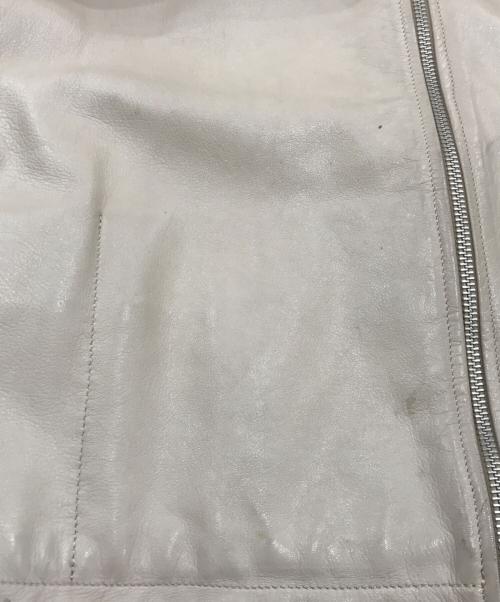 HELMUT LANG（ヘルムートラング）HELMUT LANG (ヘルムートラング) レザージャケット ベージュ サイズ:48の古着・服飾アイテム