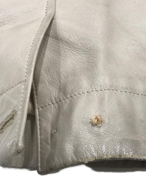 HELMUT LANG（ヘルムートラング）HELMUT LANG (ヘルムートラング) レザージャケット ベージュ サイズ:48の古着・服飾アイテム