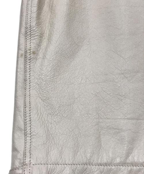 HELMUT LANG（ヘルムートラング）HELMUT LANG (ヘルムートラング) レザージャケット ベージュ サイズ:48の古着・服飾アイテム