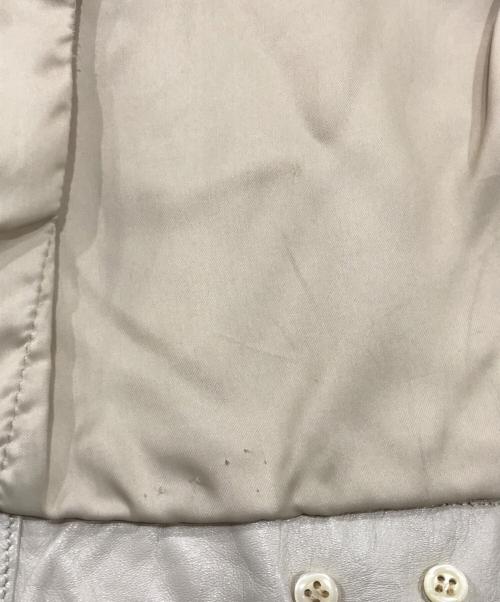 HELMUT LANG（ヘルムートラング）HELMUT LANG (ヘルムートラング) レザージャケット ベージュ サイズ:48の古着・服飾アイテム