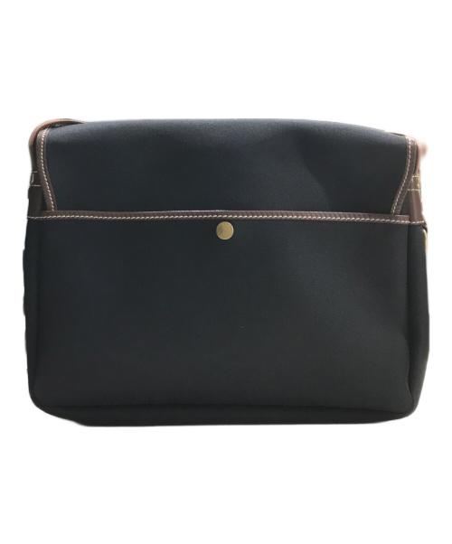 HUNTING WORLD（ハンティングワールド）HUNTING WORLD (ハンティングワールド) バチューオリジン キャンバスメッセンジャーバッグ ブラックの古着・服飾アイテム