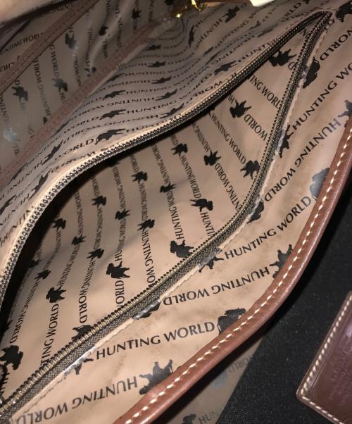 HUNTING WORLD（ハンティングワールド）HUNTING WORLD (ハンティングワールド) バチューオリジン キャンバスメッセンジャーバッグ ブラックの古着・服飾アイテム