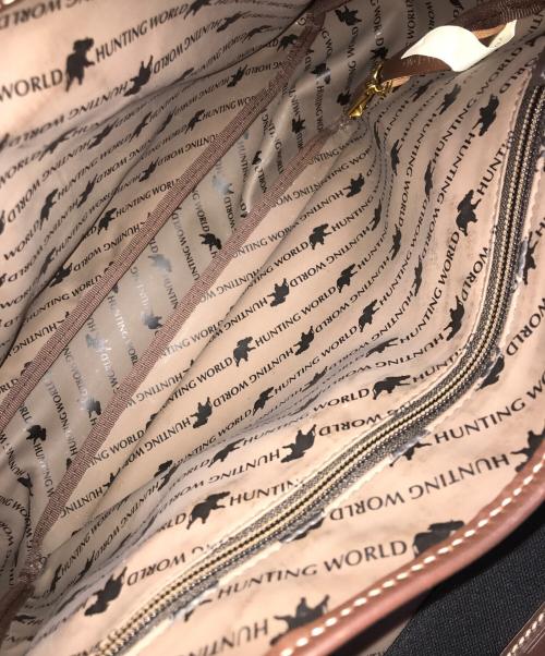 HUNTING WORLD（ハンティングワールド）HUNTING WORLD (ハンティングワールド) バチューオリジン キャンバスメッセンジャーバッグ ブラックの古着・服飾アイテム