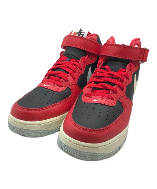 NIKE（ナイキ）NIKE (ナイキ) Air Force 1 Mid Split スニーカー ブラック×レッド サイズ:30cmの古着・服飾アイテム