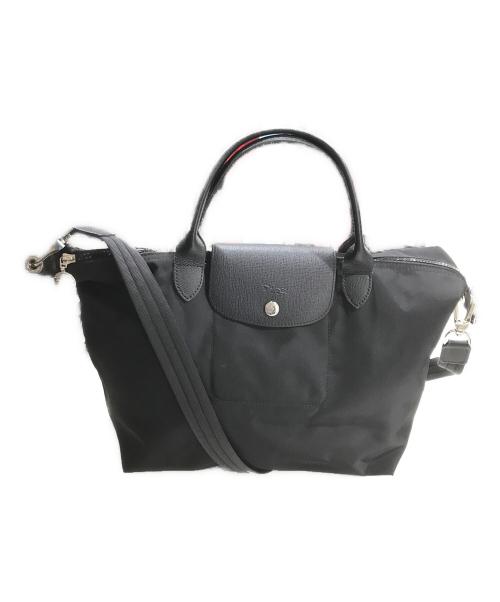 LONGCHAMP（ロンシャン）LONGCHAMP (ロンシャン) 2way トートバッグ/ルプリアージュ ネオ ブラックの古着・服飾アイテム