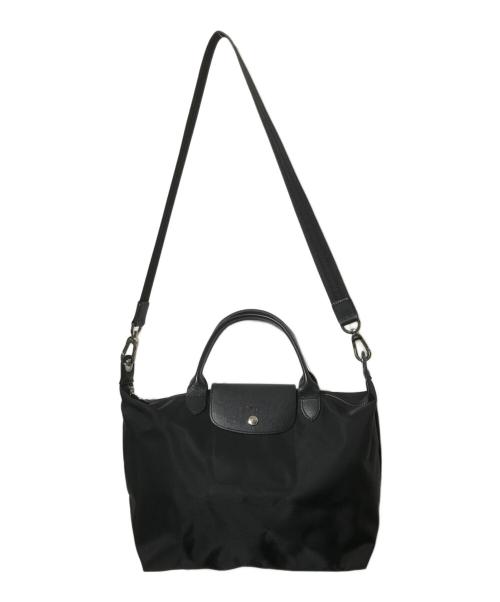 LONGCHAMP（ロンシャン）LONGCHAMP (ロンシャン) 2way トートバッグ/ルプリアージュ ネオ ブラックの古着・服飾アイテム