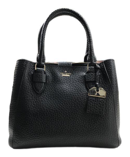 Kate Spade（ケイトスペード）Kate Spade (ケイトスペード) エンボスレザー2wayバッグ ブラックの古着・服飾アイテム