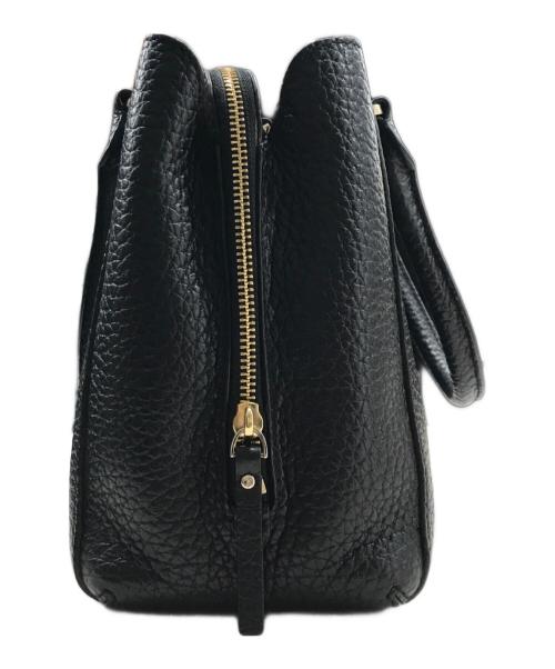Kate Spade（ケイトスペード）Kate Spade (ケイトスペード) エンボスレザー2wayバッグ ブラックの古着・服飾アイテム