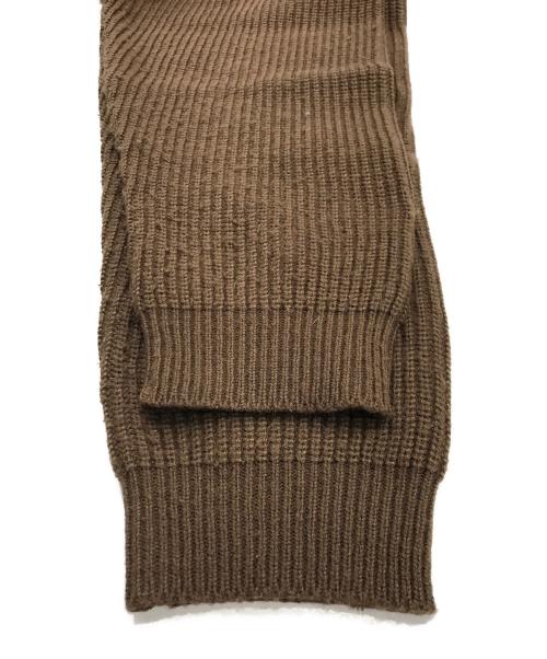 WHITE MOUNTAINEERING（ホワイトマウンテ二アニング）WHITE MOUNTAINEERING (ホワイトマウンテ二アニング) FAKE PATCHWORK カーディガン エンジ×ブラウン サイズ:2の古着・服飾アイテム