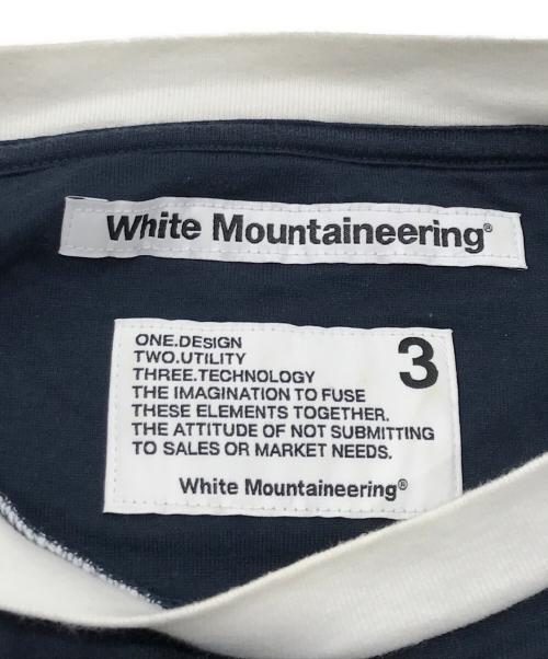 WHITE MOUNTAINEERING（ホワイトマウンテ二アニング）WHITE MOUNTAINEERING (ホワイトマウンテ二アニング) ワイドシルエット リンガーTシャツ マルチカラー サイズ:3の古着・服飾アイテム