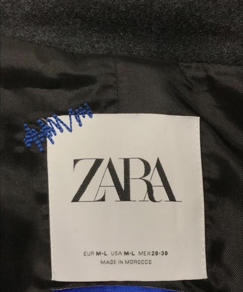 ZARA（ザラ）ZARA (ザラ) ADER error (アーダーエラー) ダブルコート/オーバーサイズウールブレンドコート グレー サイズ:MLの古着・服飾アイテム