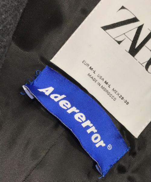 ZARA（ザラ）ZARA (ザラ) ADER error (アーダーエラー) ダブルコート/オーバーサイズウールブレンドコート グレー サイズ:MLの古着・服飾アイテム