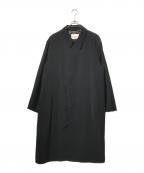 EMPORIO ARMANIエンポリオアルマーニ）の古着「比翼ステンカラーコート」｜ブラック