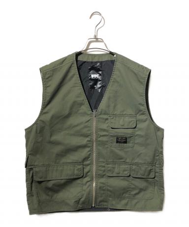 中古・古着通販】FTC (エフティーシー) TWILL WORK VEST オリーブ