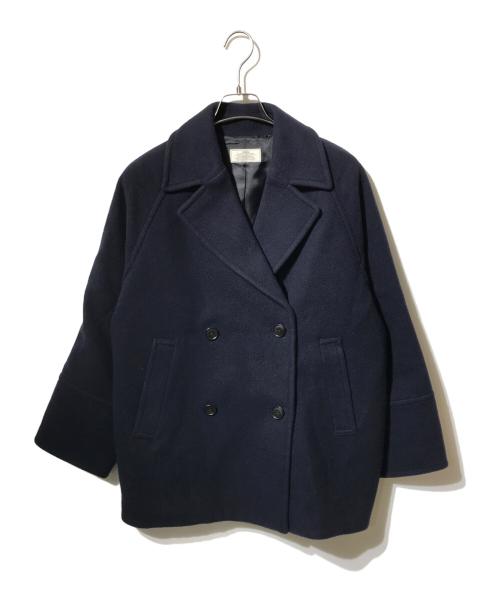 JOURNAL STANDARD relume（ジャーナルスタンダード レリューム）JOURNAL STANDARD relume (ジャーナルスタンダード レリューム) 尾州ウールスーパー100モッサPコート ネイビー サイズ:38の古着・服飾アイテム