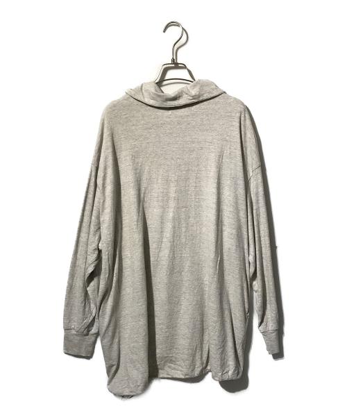Americana（アメリカーナ）Americana (アメリカーナ) ハーフジップカットソー グレー サイズ:ＦＲＥＥの古着・服飾アイテム