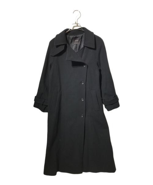 anuans（アニュアンス）anuans (アニュアンス) ウールトレンチコート ブラック サイズ:Sの古着・服飾アイテム