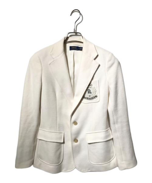 POLO RALPH LAUREN（ポロ・ラルフローレン）POLO RALPH LAUREN (ポロ・ラルフローレン) テーラードジャケット ホワイトの古着・服飾アイテム