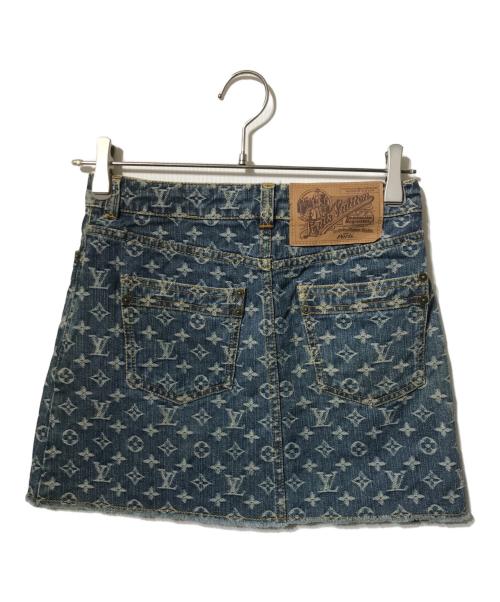 LOUIS VUITTON（ルイ ヴィトン）LOUIS VUITTON (ルイ ヴィトン) モノグラム デニムスカート インディゴ サイズ:34の古着・服飾アイテム