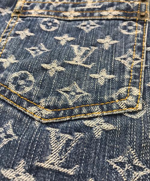 LOUIS VUITTON（ルイ ヴィトン）LOUIS VUITTON (ルイ ヴィトン) モノグラム デニムスカート インディゴ サイズ:34の古着・服飾アイテム
