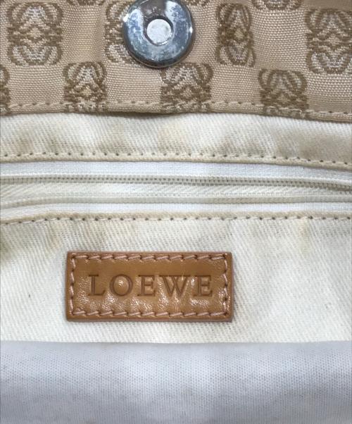 LOEWE（ロエベ）LOEWE (ロエベ) ミニエビデンス スモールショッピングバッグ/トートバッグ ベージュの古着・服飾アイテム