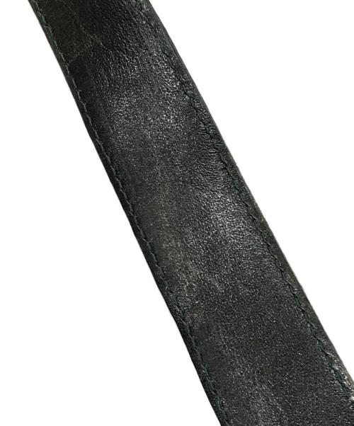 HIROFU（ヒロフ）HIROFU (ヒロフ) レザーショルダーバッグ/ロゴ ワンショルダーバッグ グリーンの古着・服飾アイテム