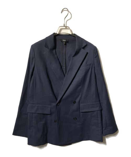 theory（セオリー）theory (セオリー) テーラードジャケット ネイビーの古着・服飾アイテム