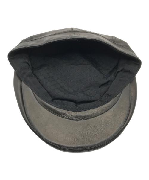 GUCCI（グッチ）GUCCI (グッチ) レザーハンチング ブラック サイズ:Mの古着・服飾アイテム