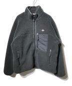 DANTONダントン）の古着「スタンドカラーボアフリースジャケット」｜グレー